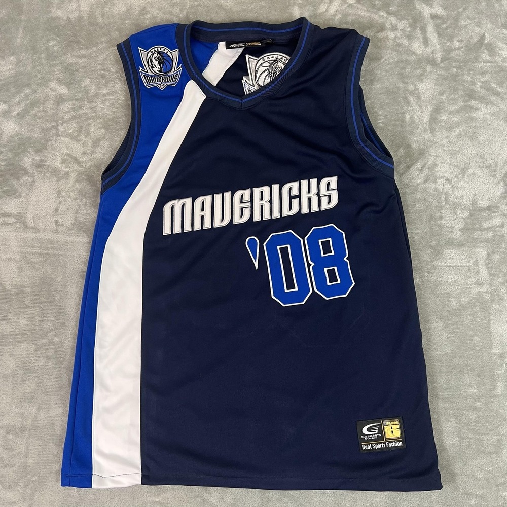Dallas Mavericks Jersey Mens XL Navy Blue NBA Basketball Big Man 08 G-III Sports